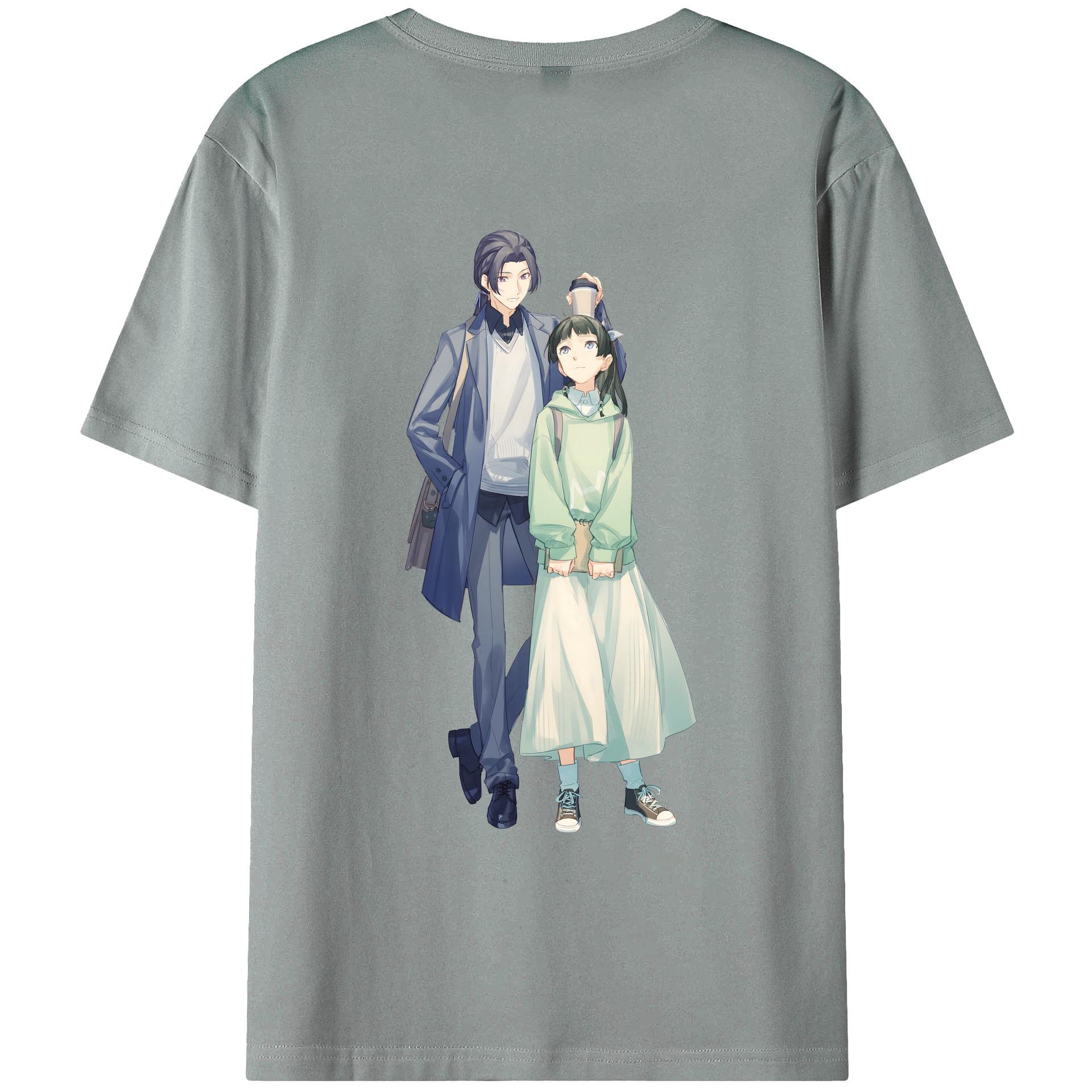 （画像用） 薬屋のひとりごと The Apothecary Diaries 綿100％ メンズ半袖Tシャツ（バックプリント） 通気性